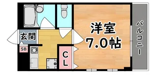 アビテ六甲【1階】の間取り