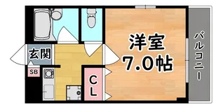 アビテ六甲【1階】の間取り