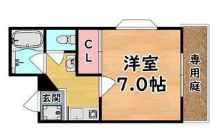 ハイツ・ローズマリー【1階】の間取り