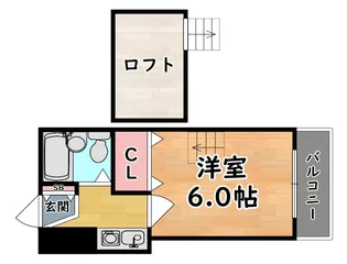 レオパレス王子公園【2階】の間取り