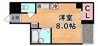 エクレール六甲【3階】の間取り