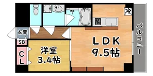 メゾン ド リベルテ【6階】の間取り