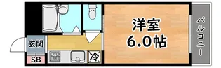 六甲アサヒ【3階】の間取り