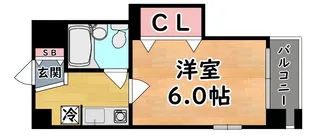ロマネスク六甲【4階】の間取り