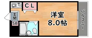 ルーブル西灘【1階】の間取り