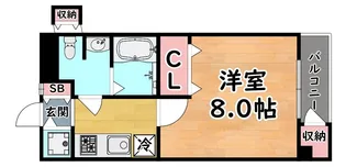 ジークレフ王子【2階】の間取り