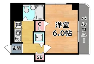 ジョイフル六甲II【4階】の間取り