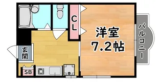ウッディ六甲【2階】の間取り