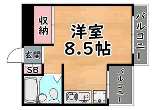 ハイツオークラしのはら【2階】の間取り