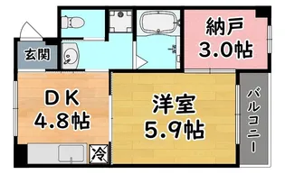 グランペール六甲【2階】の間取り