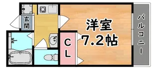 住吉バローレⅡ【1階】の間取り