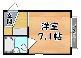 ダイドーメゾン六甲【2階】の間取り