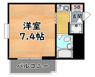 ジョイフル石屋川【3階】の間取り