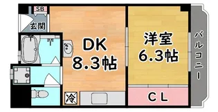 大森マンション【3階】の間取り