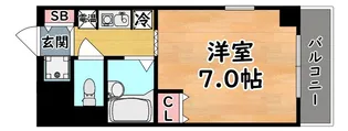ロジュマン六甲【3階】の間取り