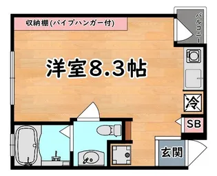 コン・エスプレッシオーネ六甲道【2階】の間取り