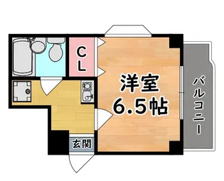 シャルマンフジ灘弐番館【6階】の間取り