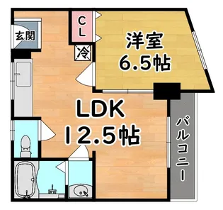 マンション大克【4階】の間取り
