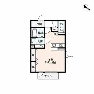 セジュール青谷1番館【1階】の間取り