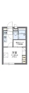 レオパレスライトハウス上田【2階】の間取り