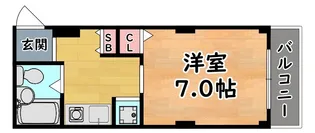 リブェール六甲【2階】の間取り