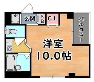 メゾピアノ王子公園【1階】の間取り