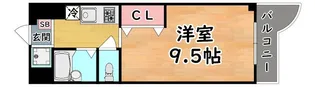 ビューライフ六甲【5階】の間取り