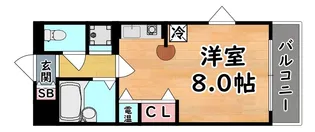 ワイズ六甲【3階】の間取り
