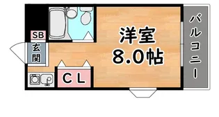 ルーブル西灘【3階】の間取り