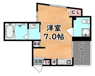 グレイスシャトー王子【10階】の間取り
