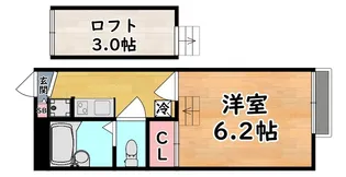 レオパレス魚崎【2階】の間取り