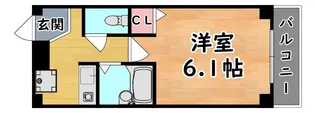 ヴィバーチェ六甲【1階】の間取り