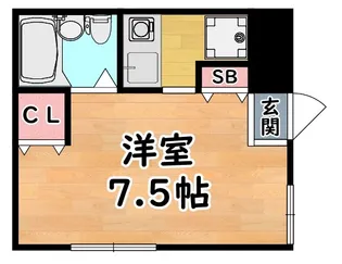 シェモア六甲【1階】の間取り
