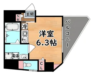 エトワール王子【6階】の間取り