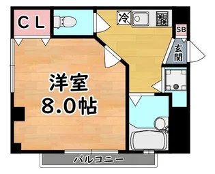 マンション王子【1階】の間取り