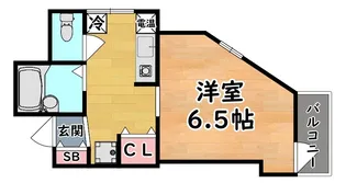 六甲ガーデンホームズ【3階】の間取り