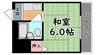 パーソナルハイツ御影【1階】の間取り