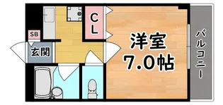 アビテ六甲【3階】の間取り