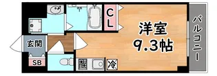 アーバンフラッツ王子公園【8階】の間取り
