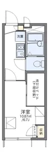 レオパレスアクアブルー青谷【1階】の間取り