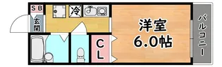 フローラ六甲【1階】の間取り