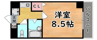 ヴィラセゾン甲南【4階】の間取り
