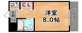 ルーブル西灘【2階】の間取り