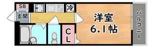レオパレスルコントワール御影【2階】の間取り