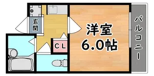 ハイツ・エスペレーロ【1階】の間取り