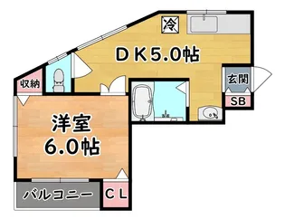 倉石ハイツ【2階】の間取り