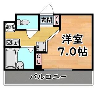 UTレジデンス六甲(ロイヤルイン六甲)【4階】の間取り