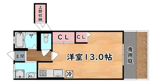 ナショナルハイツ【1階】の間取り