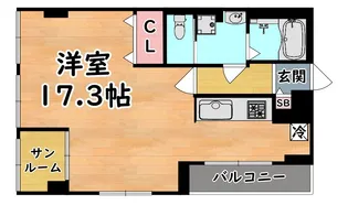 神ノ木植田マンション【2階】の間取り