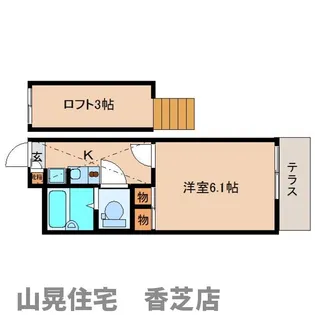 奈良県香芝市五位堂1丁目【アパート】の間取り